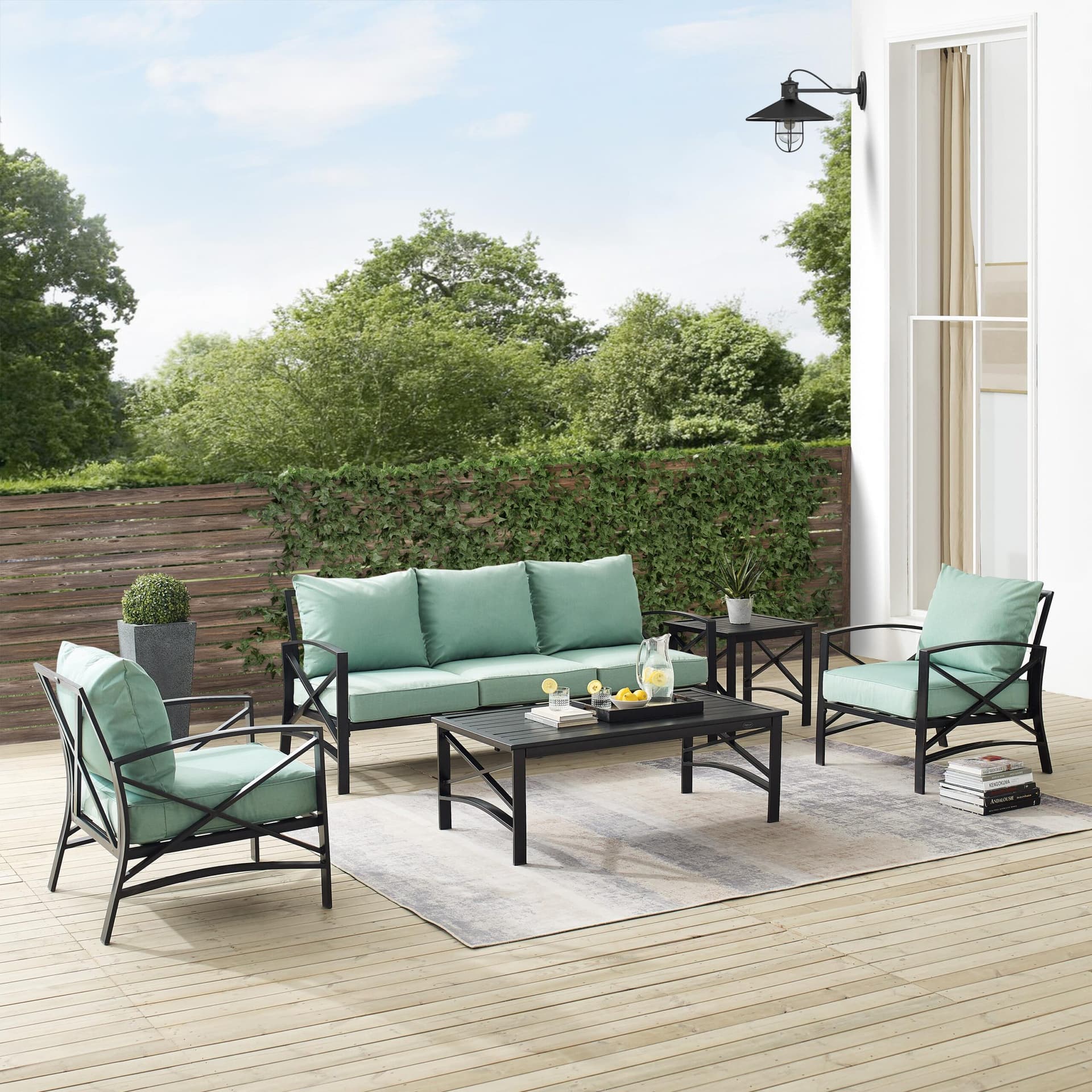 Kaplan 5Pc Outdoor Sofa Patio Furniture Set