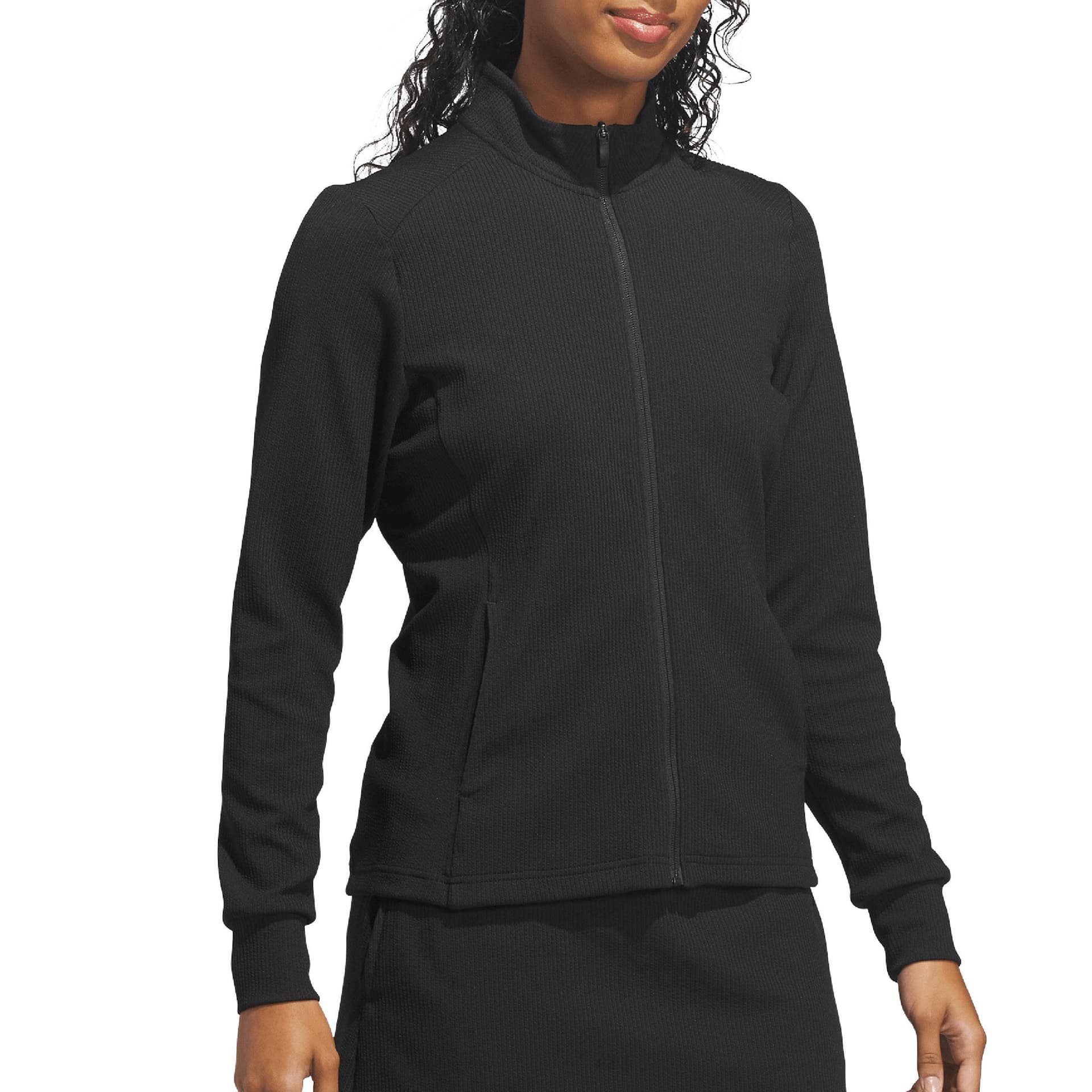 Adidas Women's Performance Texture Full Zip Jacket - Black/M