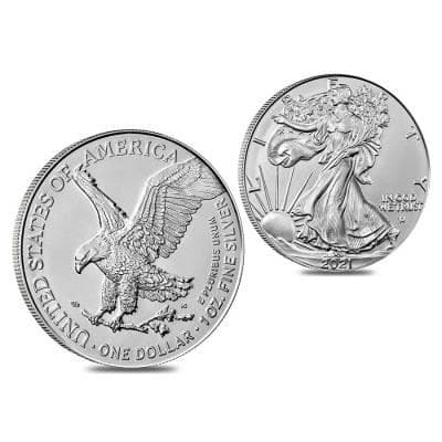 United States Treasury American Eagle One ounce Silver Coin, uncirculated