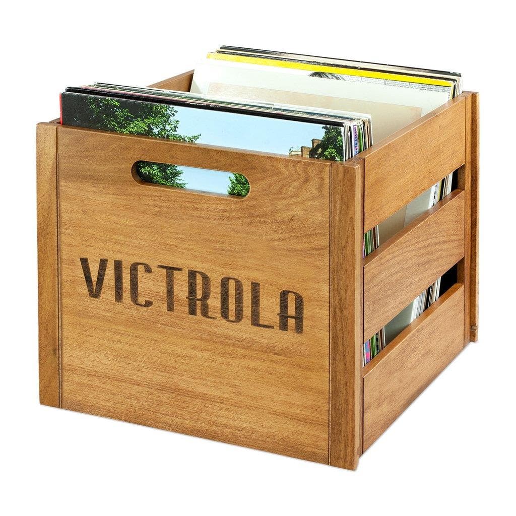 Victrola Wooden Record and Vinyl Crate