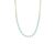 Double CZ Tennis Paperclip Necklace — N65847-BRTRQ-833